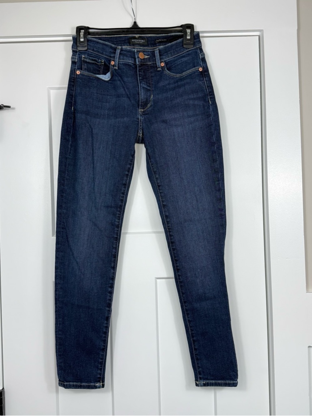Banana Republic Premium Denim Dark Wash Mid Rise Skinny Jeans Women’s Size 26